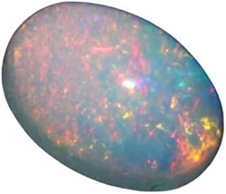 GEMSJEWELS,8.00 Ratti Fire Opal Stone Certified Natural Oval Shape A+ Quality Astrology Australia Fire Opal Loose Gemstone,One Size Fits Most, Natural Australia Fire Opal Loose Gemstone,Opal.,Free