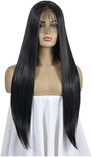 Wigs Lace Front Wig Europe and America Lady Long Straight Hair Wig Synthetic Hair African Braids Wigs Stage Hip-hop(16 Inches)