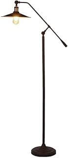 Standing Tall Lamps LED Floor Lamp Retro Industrial Wrought Iron Long Arm Adjustable Floor Lamps For Bedroom Living Room Bar Restaurant Reading Light