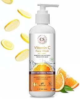 CELEBSHINE Vitamin C Face Wash Removes Impurities & Brightens Skin | Balances Skin PH Level Deeply Cleanses (100 ml)