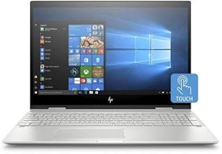 HP لابتوب انفي X360 قابل للتحويل بشاشة لمس FHD 15 انش مع قارئ بصمات الاصابع، انتل كور i7-8565U الجيل الثامن، ذاكرة اس دي رام 8 جيجا، وسيط تخزين ذو حالة ثابتة 512 جيجا، ويندوز 10 هوم (15-cn1020nr، فضي