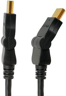 اتش دي سابلاي كيبل HDMI عالي السرعة مع ايثرنت، قابس HDMI-A (19 دبوس) الى HDMI-A (19 دبوس)، حماية مزدوجة، وصلات مطلية بالذهب، وصلات محورية من X-HC060-XXX - اسود