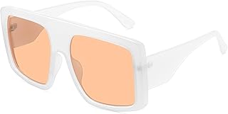 STORYCOAST Oversized Square Sunglasses for Women Men Fashion Siamese Lens Style Flat Top Shield Shades