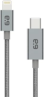 بيورجير كيبل USB C الى لايتنينج، كيبل شحن ومزامنة بيانات معتمد من ابل يدعم توصيل الطاقة وشواحن من النوع C لايفون 13 و13 برو و13 برو ماكس و12 و11 واكس اس واكس ار واكس واكس واس اي وايباد، رمادي سبيس -