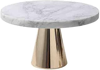 Cake Stands Creative Cake Stand Round Marble Dessert Display Stand with Metal Base Wedding Decoration Pastry Stand Multi-color Cake Pan for Kitchen, Home, Party (Color : B) (B