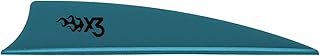 Bohning X3 Vane, 3", Teal, 100pk