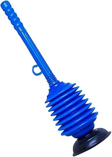 Accordion Toilet Plunger - High Pressure Portable Accordion Gusset Push Plug - Versatile Electric Scuba Diving for Bathrooms, Toilets, Kitchen Sinks