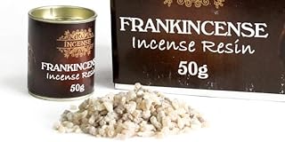 50g Incense Resin Mix - Premium Resin and Frankincense Mixes in Handy Tin (Frankincense Resin)