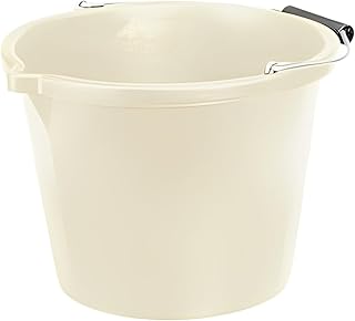 Portal AE Plastic Bucket, 20L Bucket with Handle, Plasticware Leak-proof Bucket Sturdy.