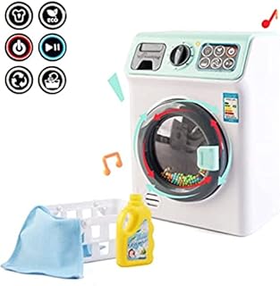 deAO First Machine' Laundry and Cleaning Play Set for Kids with Variety of Washing Accessories and Realistic Functions Included