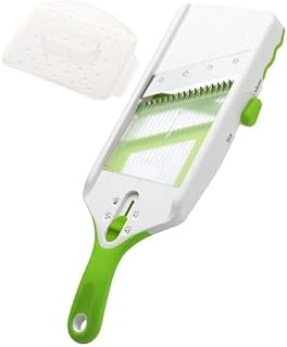 Prepworks by بروجريسيف Adjust-A-Slice and Julienne Mandoline,White & Green