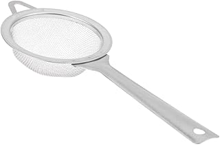 LIFKOME Fine Mesh Flour Sieve Juice Filter Slotted Spoon Stainless Skimmer Strainer Sieves Flour Sifter Stainless Strainer Colander Tea Strainer Fine Strainers Stainless Steel Loose Tea