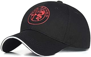 DSFG Male and Female Adjustable Car Logo Baseball Cap Travel Hat Racing Cap (Fit Alf Black)