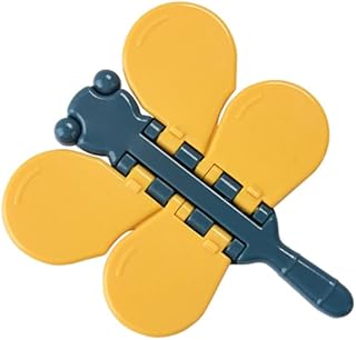 BIGH Sliding Window Security Lock - Sliding Window Lock - Safety for Kids Windows - Friendly Shape of Libelula - Yellow and Blue