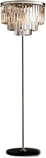 DARFESS Floor lamp Glass Tube Floor Lamp, Hall Bedroom Decoration, Crystal Floor Lamp