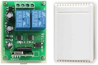 جهاز تحكم عن بعد لاسلكي عالمي 433Mz سمارت E - 433Mz 12 2CH جهاز استقبال الترددات اللاسلكية + 2 قناة ار اف اس 433 Mz جهاز ارسال عن بعد (مستقبل واحد فقط)