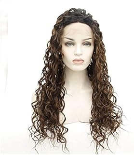 Wigs Fashion woman Wig Long Curly Hair Wig Small roll Wig Purple Gradient Curly Hair Natural Appearance Heat-Resistant(14 Inches)