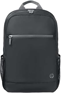 HP Backpack for Notebooks up to 15.6 inches, Multiple Internal and External Pockets, Padded Compartments and Compartments, Water Resistant, Comfortable and Durable, Created with Recycled Material,