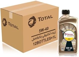 كرتونة زيت تخليقي 9000 5W40 من توتال انيرجيز عدد 1 لتر × 12 زجاجة ACEA-A3/B4-API-SN-CF