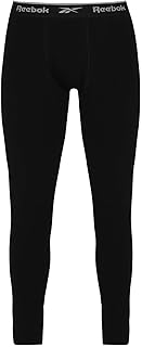 بنطلون رجالي ريبوك Long John Pant Johny Black Men's ريبوك Johny Long Johns, طبقة أساسية من القطن المرن للرجال