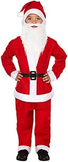 My Illusions Kids Santa Suit Boys Father Christmas Santa Claus Fancy Dress Childs Costume Outfit (Small 4-6 Years)