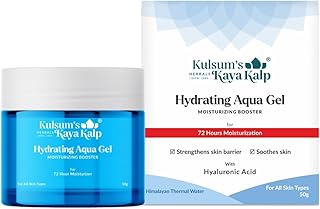 Kulsum's Kaya Kalp Herbals Hydrating Aqua Gel For Skin Moisturization & Soothing | Ideal For Men & Women | With Hyaluronic Acid, Himalayan Thermal Water | For All Skin Types | 50gm