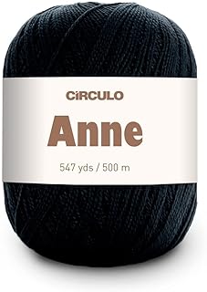 Anne Yarn by سيركولو - 100% من القطن البرازيلي البكر المرسيري (عبوة من كرة واحدة) - 547 ياردة، 5.1 أونصة - (8990)