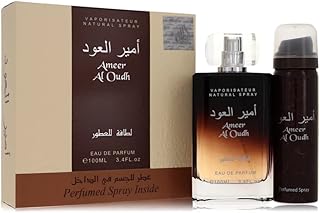 مجموعة عطور لطافة او دي بي 100 مل- 34 اونصة عطر خشبي عود حلو بخور شرقي امير العود 1000 مل سائلة 1 للجنسين