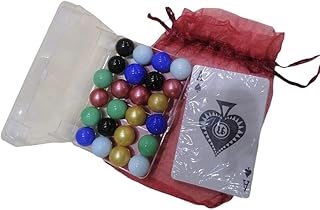 Marah Toys Jakaro Card Game Accessories 6 Person Durable and Strong 24 Marble Stones