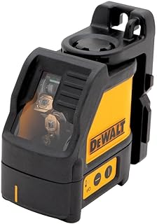 جهاز الليزر الخطي من DEWALT ، الاستواء الذاتي ، الخط المتقاطع ، الشعاع الأحمر (DW088K)