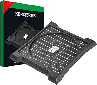 حامل عمودي لجهاز Xbox Series X من كلسي كري، حامل تبريد، حامل وحدة تحكم Xbox Series X، حامل قاعدة عمودية لجهاز Xbox Series X - اسود