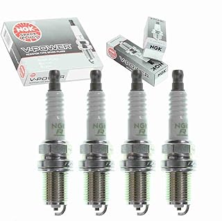 4 pc NGK V-Power Spark Plugs compatible with Suzuki SX4 2.0L L4 2007-2009