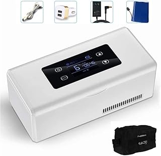 HAKgskk Car Insulin Refrigerator Portable Refrigerator Intelligent Rechargeable Refrigeration Portable Small Refrigerator Intelligent Temperature Alarm System