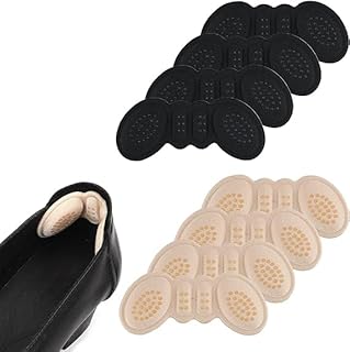 4 Pairs Foam Heel Pads for Shoes, Heel Inserts for Shoes, Big Heel Cushions Grips for Loose High Heels Protectors Liners, for Women Men, Back of Heel Fillers, Protect from Slipping Blisters