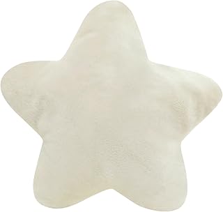 Comforso Plush Cushion Star Shape Throw Cushion Plush Floor Cushion 30 cm 11.8 Inch Sofa Cushion Plush Star Shaped Cushion Decoration for Birthday Children Boys Girls Adults (White)