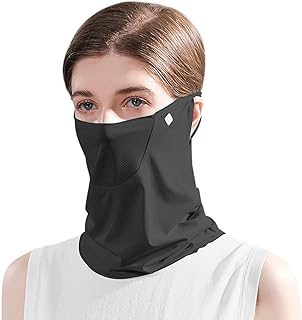 Belsen UV Face Shield Multipurpose Protector Neck Gaiter Elastic Face Mask Bandana with Ear Loops