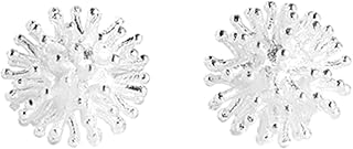 Sterling Silver 5mm Dandelion Flower Girls Stud Earrings