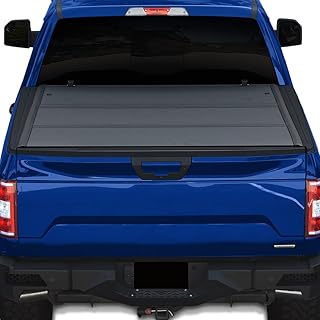 Stehlen 642167822356 Compatible with 2005-2021 Frontier / 2009-2012 Suzuki Equator 5 Feet (60") Short Bed Low Profile Aluminum Hard Tri-Fold Tonneau Cover - Matte Black