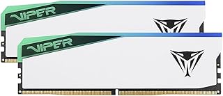 مجموعة ذاكرة العاب الكمبيوتر المكتبي فايبر اليت 5 RGB DDR5 RAM 32GB (2X16GB) 6600MT/s CL36 UDIMM من باتريوت - PVER532G66C36KW