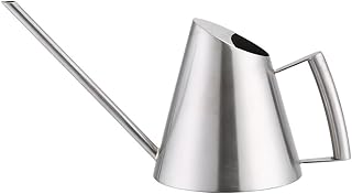 900 ml Brushed Stainless Steel Watering Can Garden Planting Indoor and Outdoor