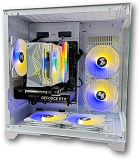 كمبيوتر ألعاب ام اي اكسايت برو كور i7 13700F CPU RTX 4060 GPU DDR5 H610 WIF MB DDR5 16GB RAM 1000GB SSD M.2 120 AC مع مبرد وحدة إمداد الطاقة 600 واط، لون أبيض