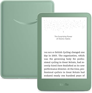 جهاز أمازون Kindle الجديد (16 جيجابايت) - الأخف والأصغر حجمًا بشاشة بدون توهّج وتصفّح أسرع عبر الصفحات وإضاءة أمامية قابلة للتعديل وعمر بطارية طويل - أخضر غامق