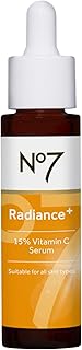 مصل فيتامين C نامبر 7 راديانس + 15% - للوجه لبشرة متوهجة - مجدد الحيوية بفيتامين للبشرة الباهتة - للعناية بالبشرة للاستخدام اليومي (24.8 مل)، لنوع البشرة الكلة، من نمبر.7، للنساء، كل الأنواعة