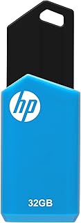 HP ذاكرة فلاش USB 2.0 سعة 32 جيجابايت v150w، ازرق، من اتش بي، سعة 32.0 GB