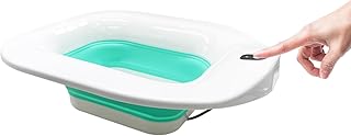 Ruiqas Electric Sitz Bath for Toilet Seat, Sitz Bath for Hemorrhoids Postpartum Care, Foldable Sitz Bath Tub Flusher Basin, Sitz Baths Salts Bowl Soak Pan for Pregnant Women Elderly