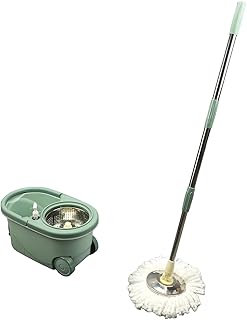 Spin Mop Bucket, Floor Cleaning Kit, Double Drive System, Washable, Reusable, Labor Saving, for Home and Office