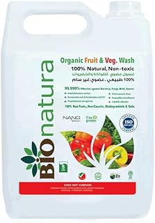 Organic Fruits and vegetables wash, non toxic, biodegradible, made from natural ingredients (5 liters)