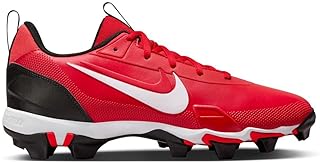 Nike Force Trout 9 Keystone Low Rubber Baseball Cleats SZ 10.5 Scarlet | White