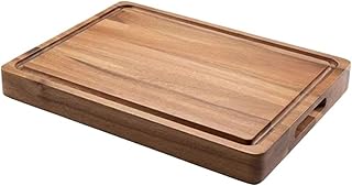 Chopping Board Cutting Board Wood Cutting Boards for Kitchen，Acacia Wooden Cutting Board with Juice Groove and Handles Chopping Boards for Kitchen，