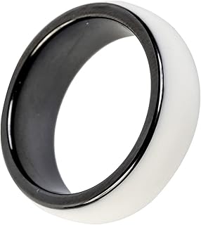 riversmerge RFID White Ceramics Smart Finger rewrite Ring T5577 Chip id Wear for Men or Women